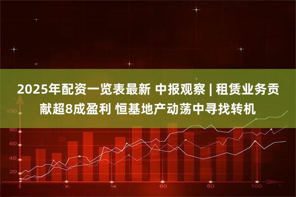 2025年配资一览表最新 中报观察 | 租赁业务贡献超8成盈利 恒基地产动荡中寻找转机